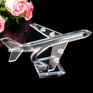 Modelos de avião de cristal como presentes de graduação para professores